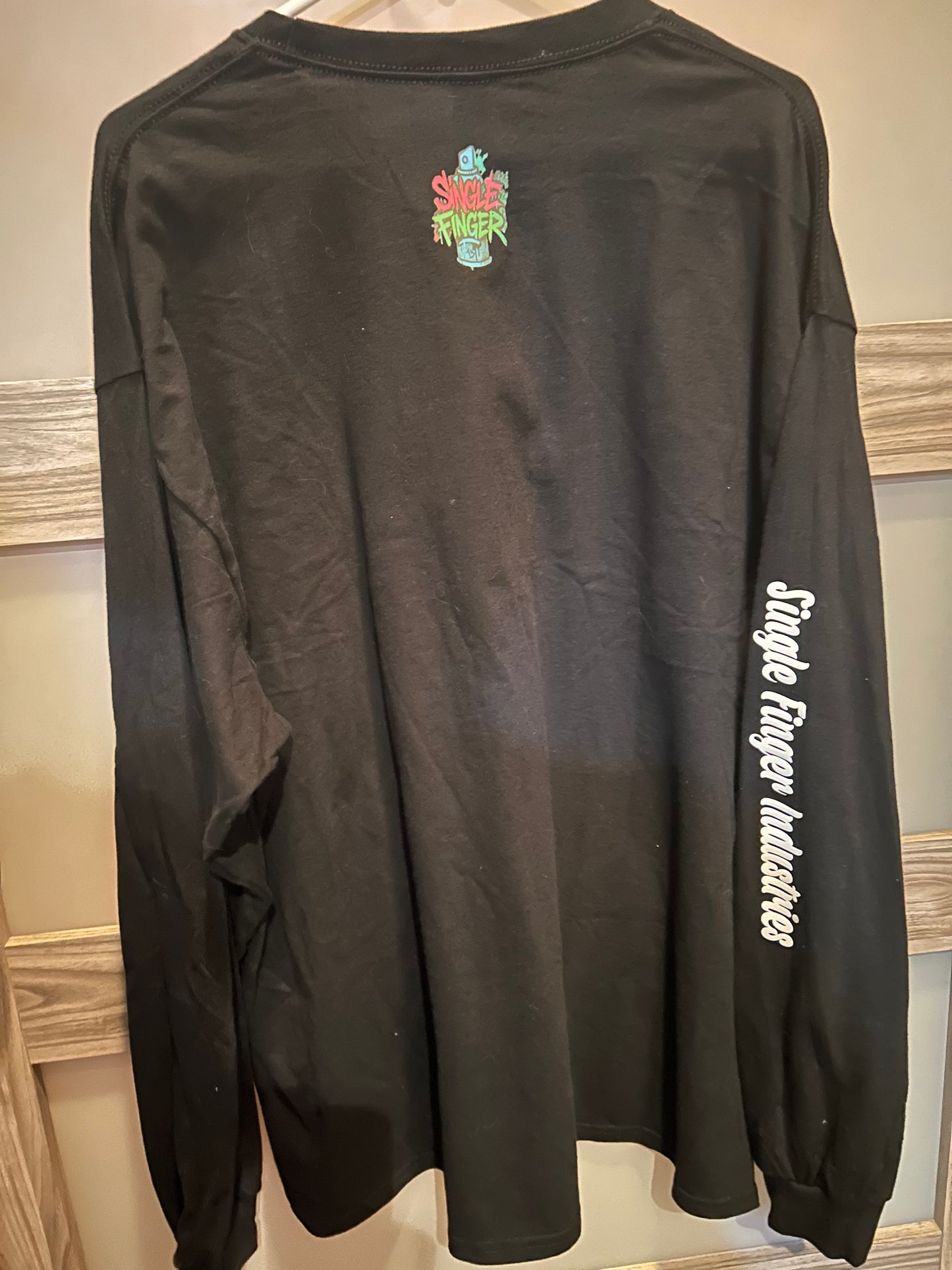 Men’s Rice Road long sleeve black T-shirt size XXL