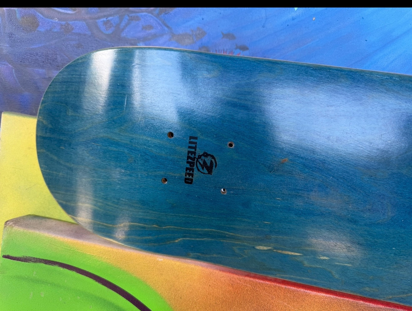 “Create or Collide” – Custom Graffiti Skateboard Deck (31.25”)