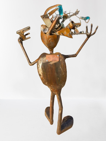 Custom Suicide Stan Alien Metal Art Skateboarding Sculpture