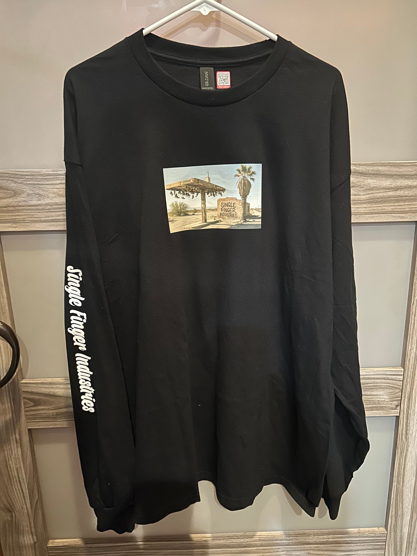 Men’s Rice Road long sleeve black T-shirt size XXL