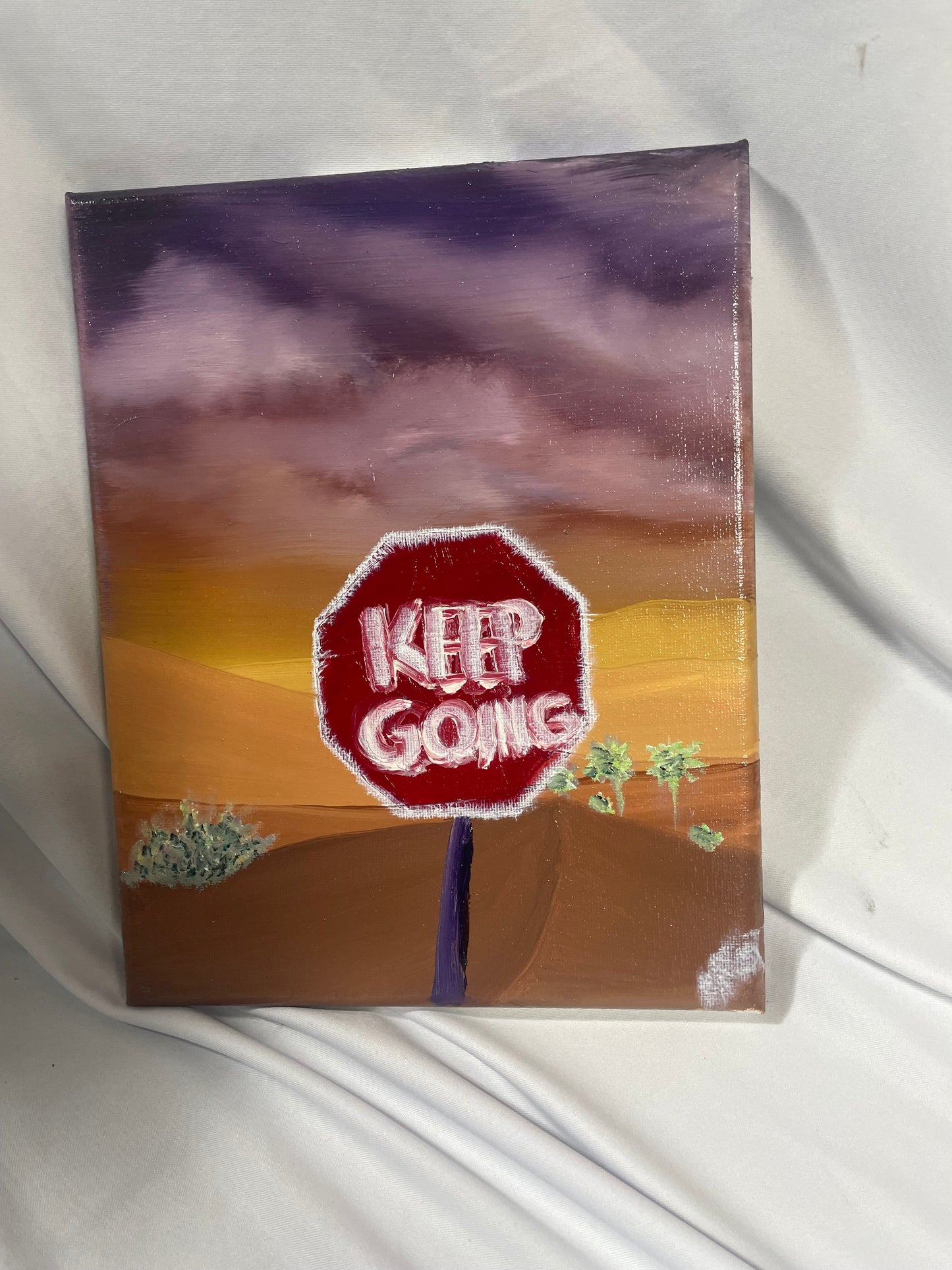 Keep Going – 8” x 10” Hand-Painted Oil on Canvas