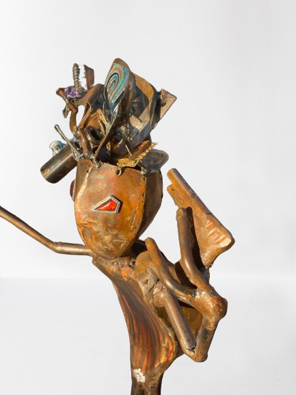 Custom Suicide Stan Alien Metal Art Skateboarding Sculpture