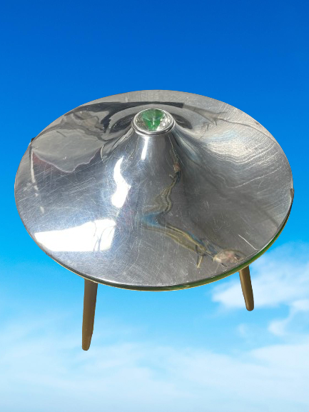 Custom Alien UFO LED Lights Yard Metal Ornament