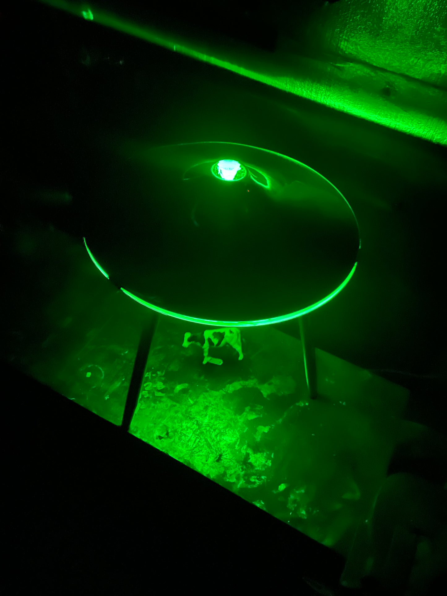 Custom Alien UFO LED Lights Yard Metal Ornament