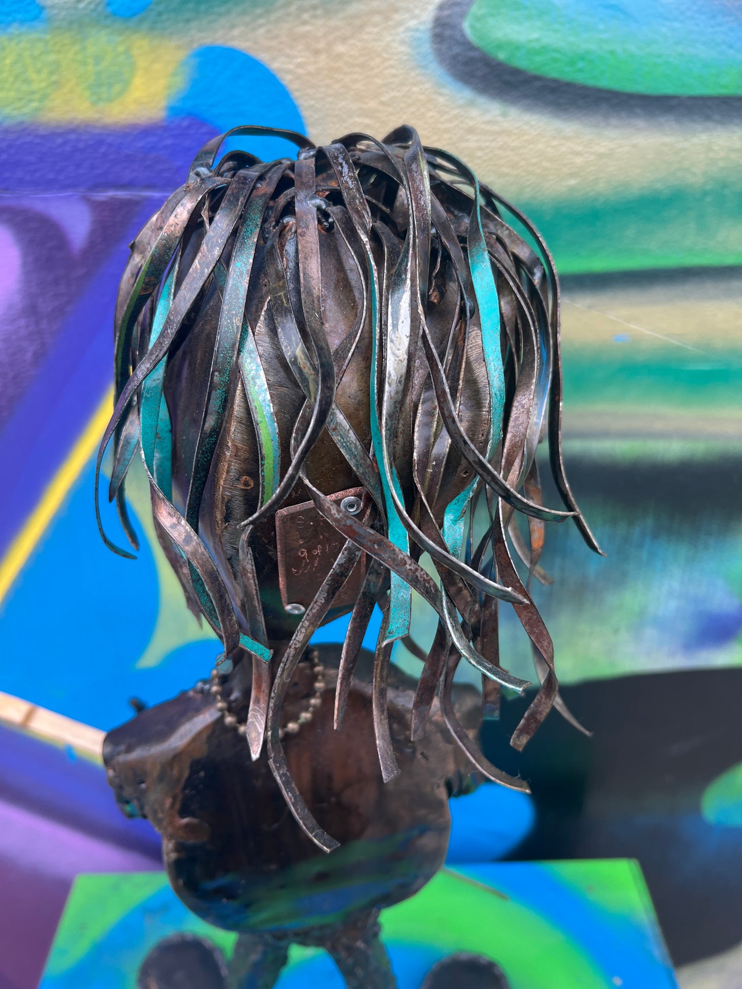 Custom Guitar Rock ‘n’ Roll Alien Metal Art Musician Sculpture