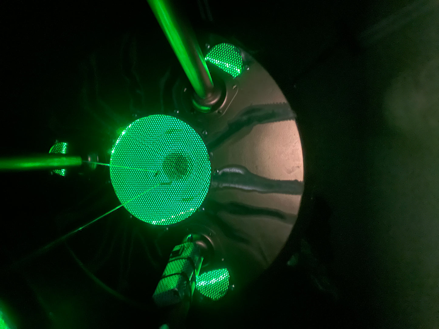 Custom Alien UFO LED Lights Yard Metal Ornament