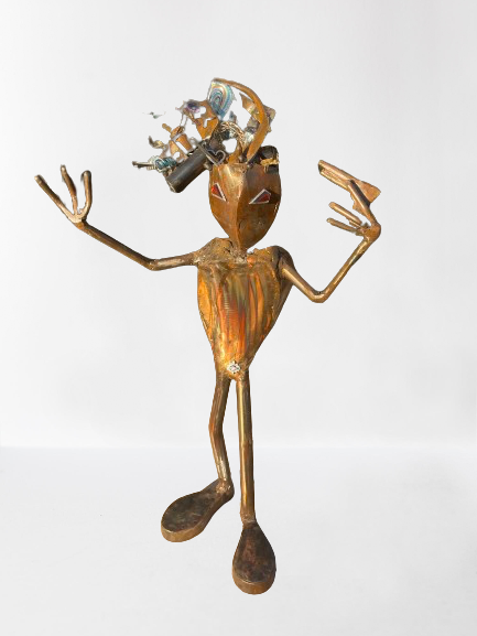 Custom Suicide Stan Alien Metal Art Skateboarding Sculpture