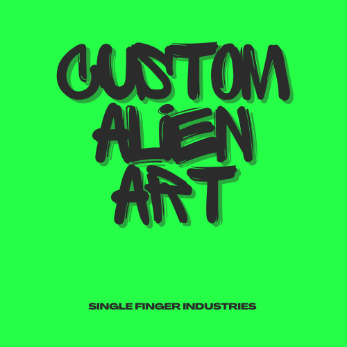 *CUSTOM* Alien Metal Sculpture