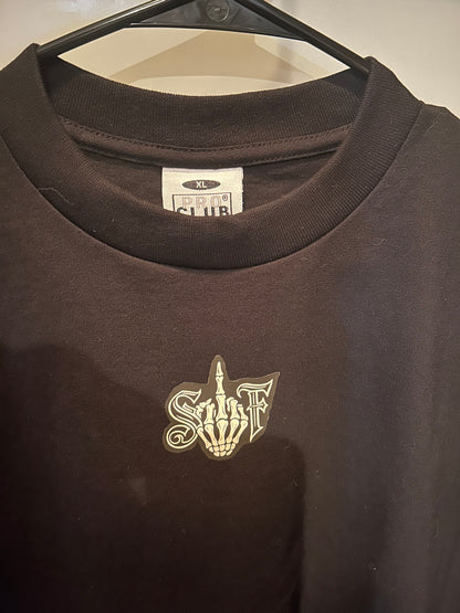 Men’s XL Astro-NOT single finger black T-shirt